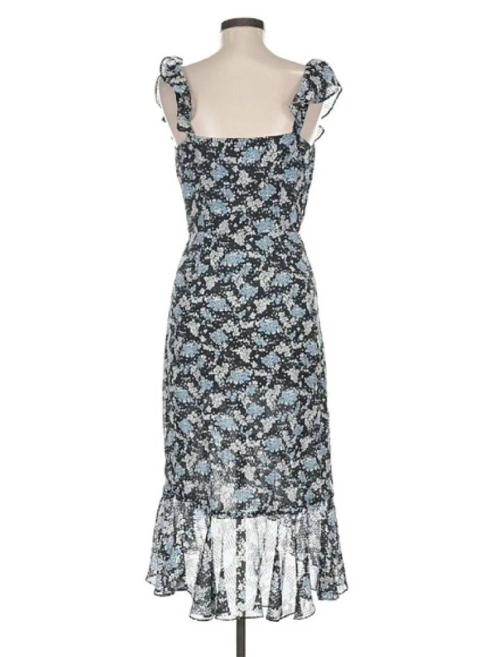 Like New 💖 Veronica Beard Ruffle Hem Flowy Floral Dress - Picture 3 of 6